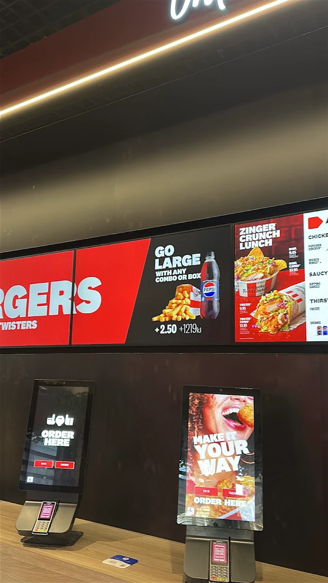Menu, KFC 401 Swanston Street