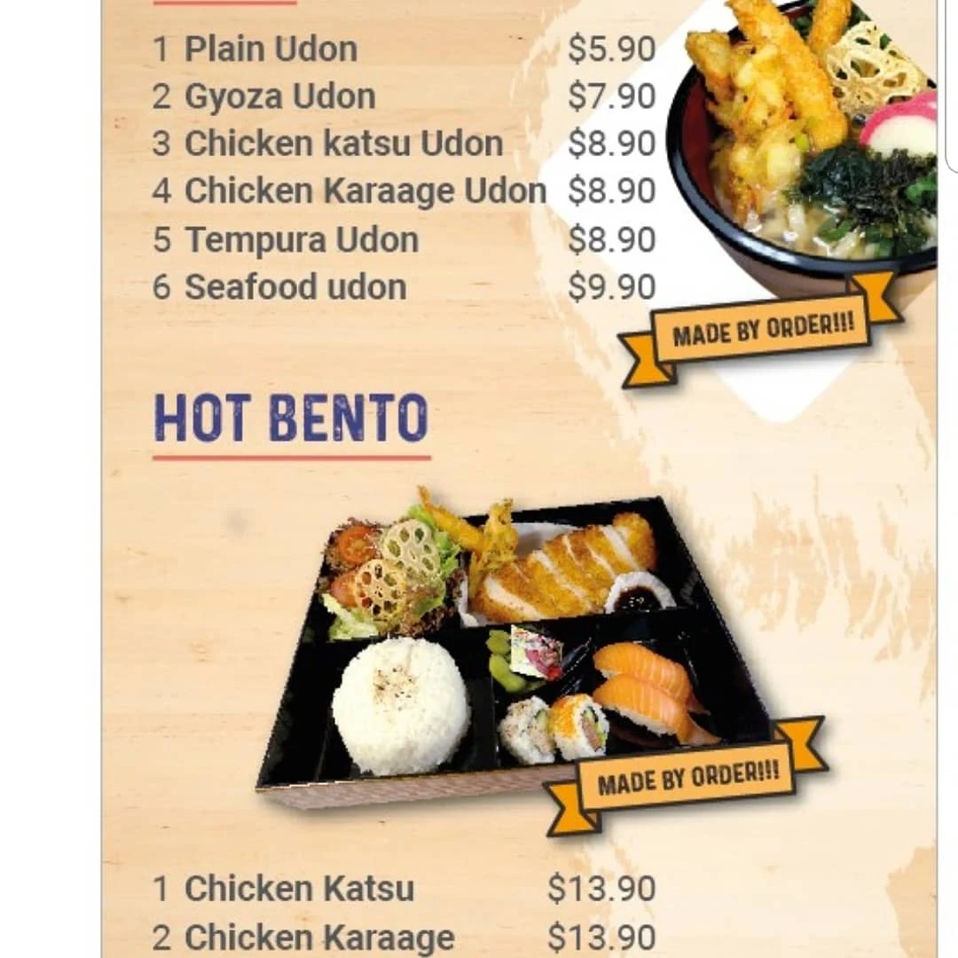 Menu, Kaori Bento
