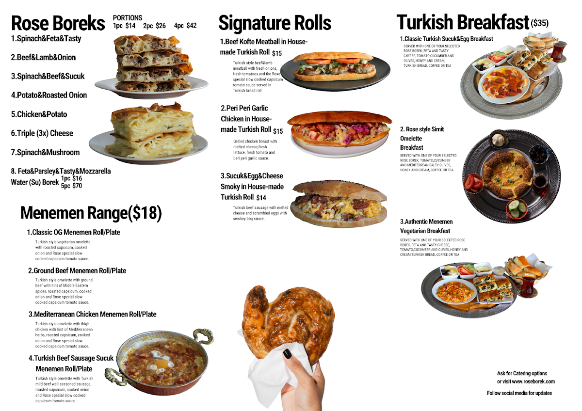 Menu, Rose Borek