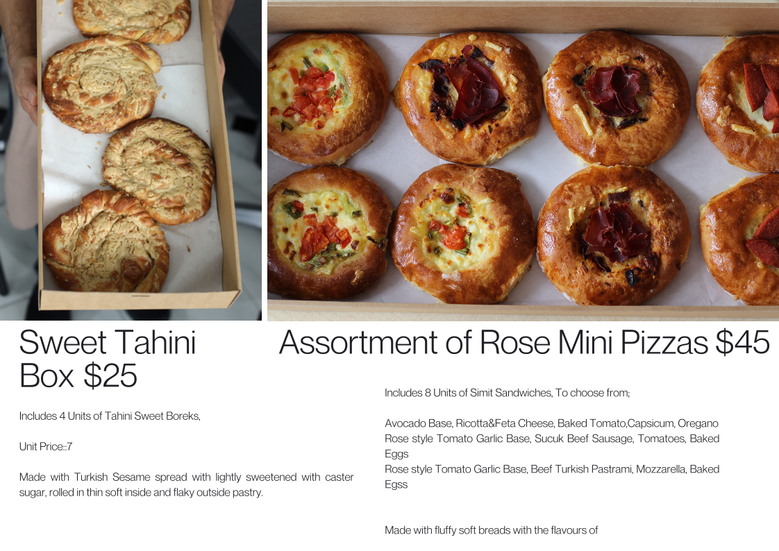 Menu, Rose Borek