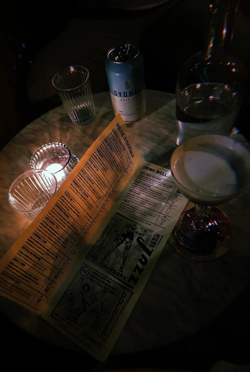 Menu, Dulcie's Kings Cross