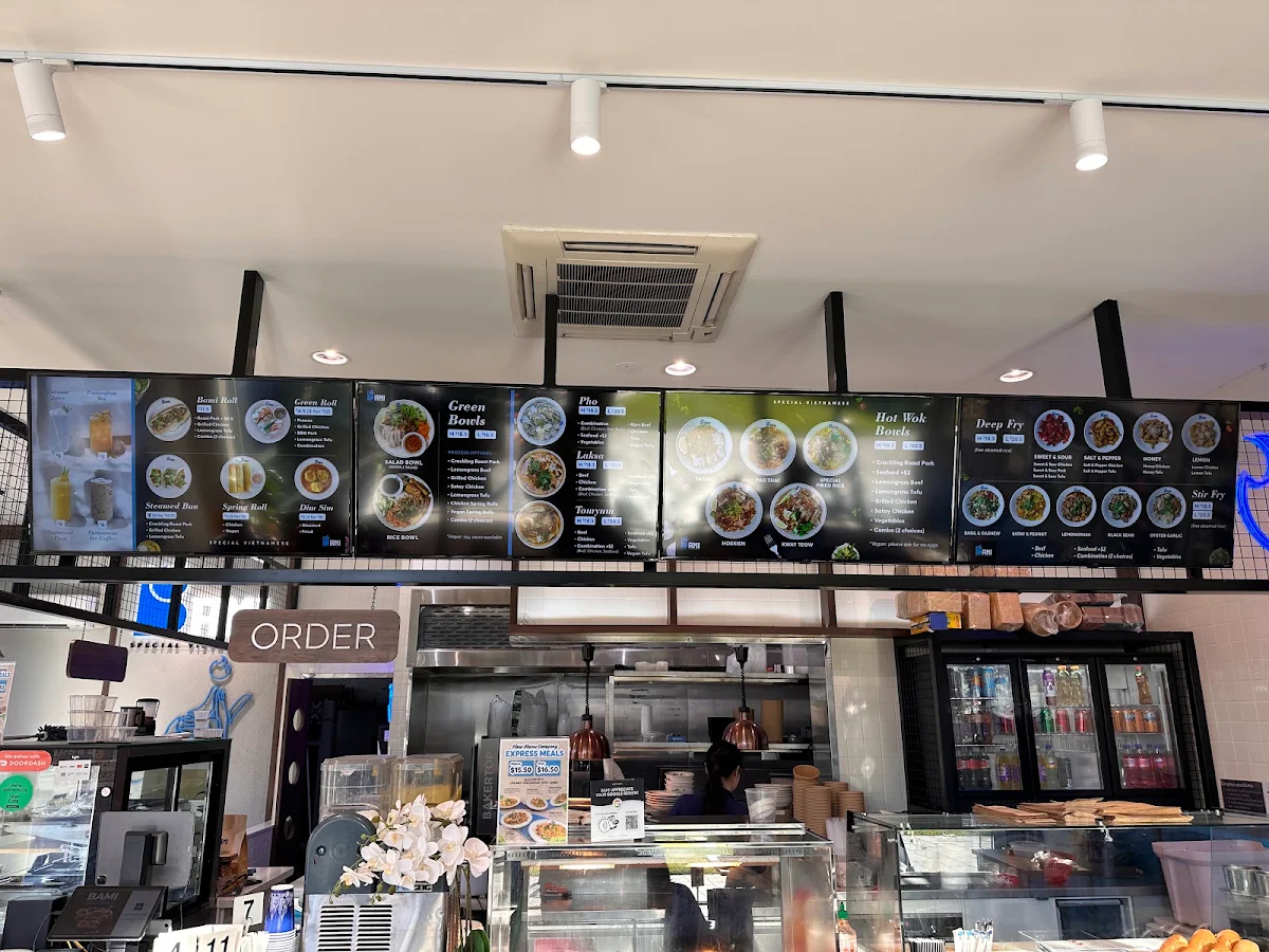 Menu, Bami Bendigo