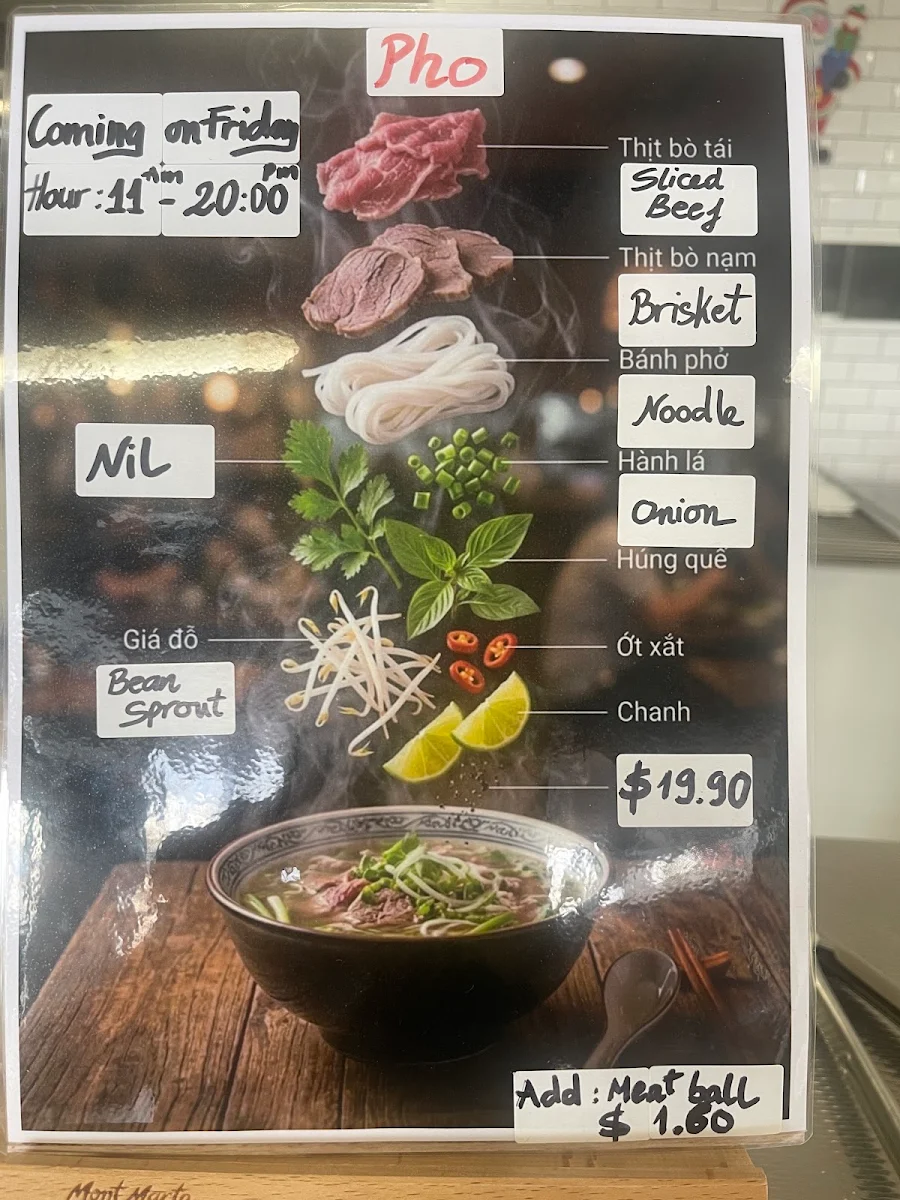 Menu, GATTON BAKEHOUSE