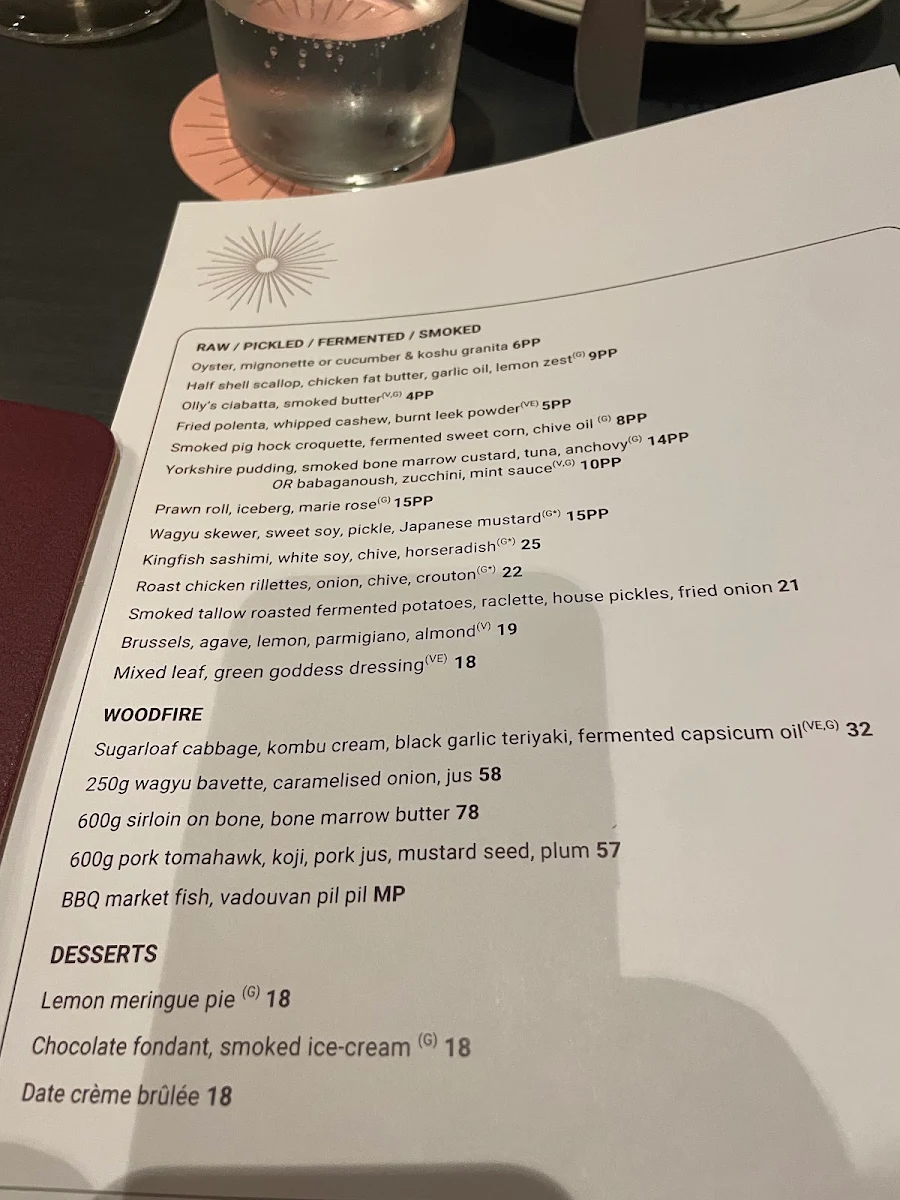 Menu, Rufus