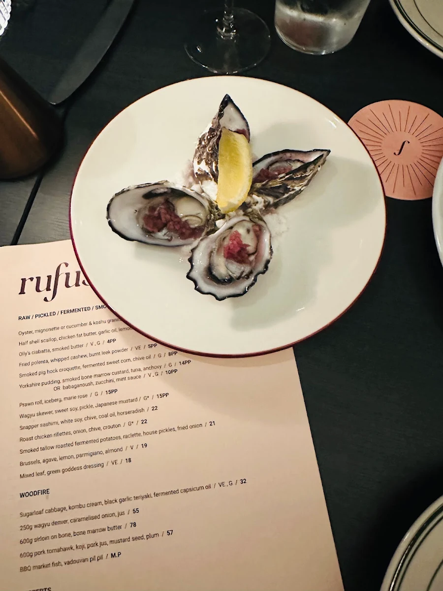 Menu, Rufus