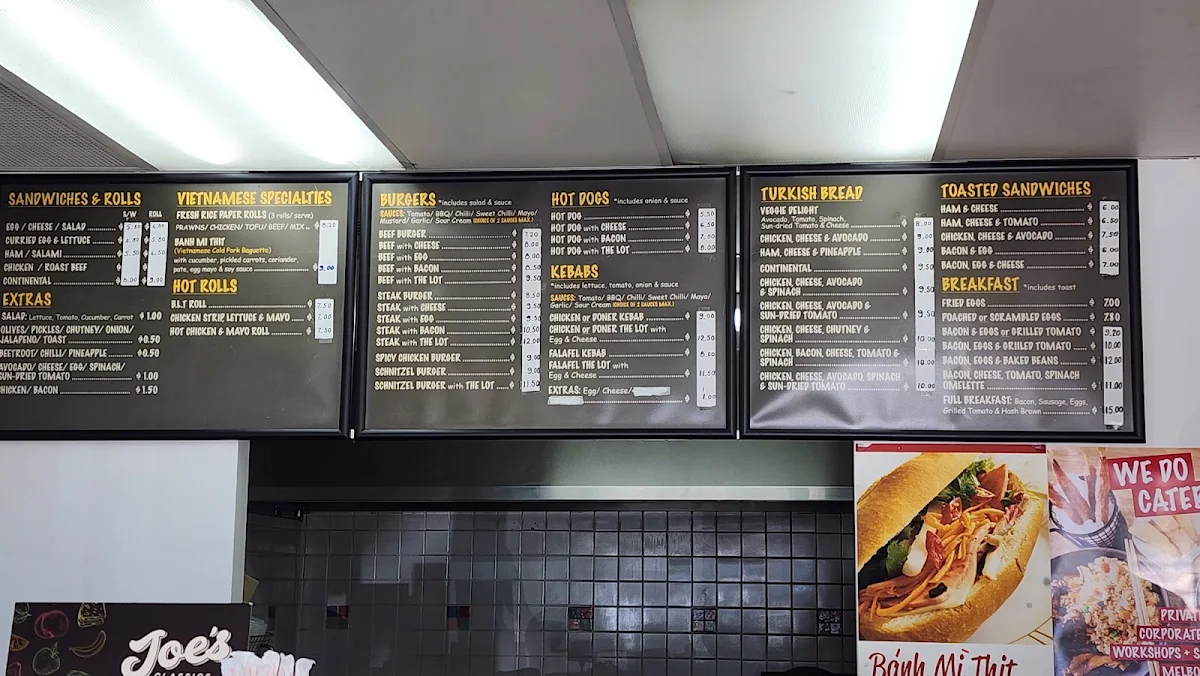 Menu, Delish Lunches