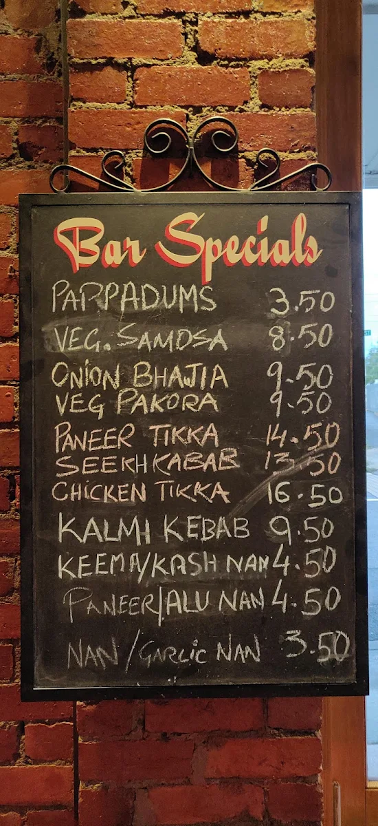 Menu, Tandoori King Indian Restaurant & Wine Bar