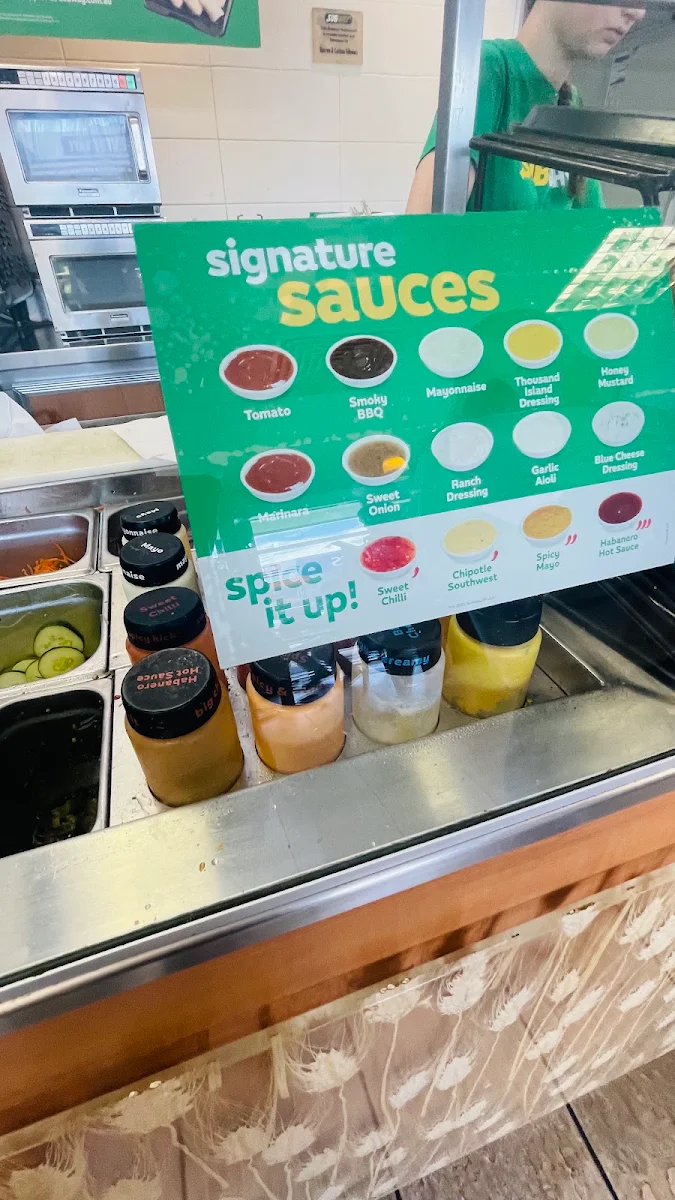 Menu, Subway