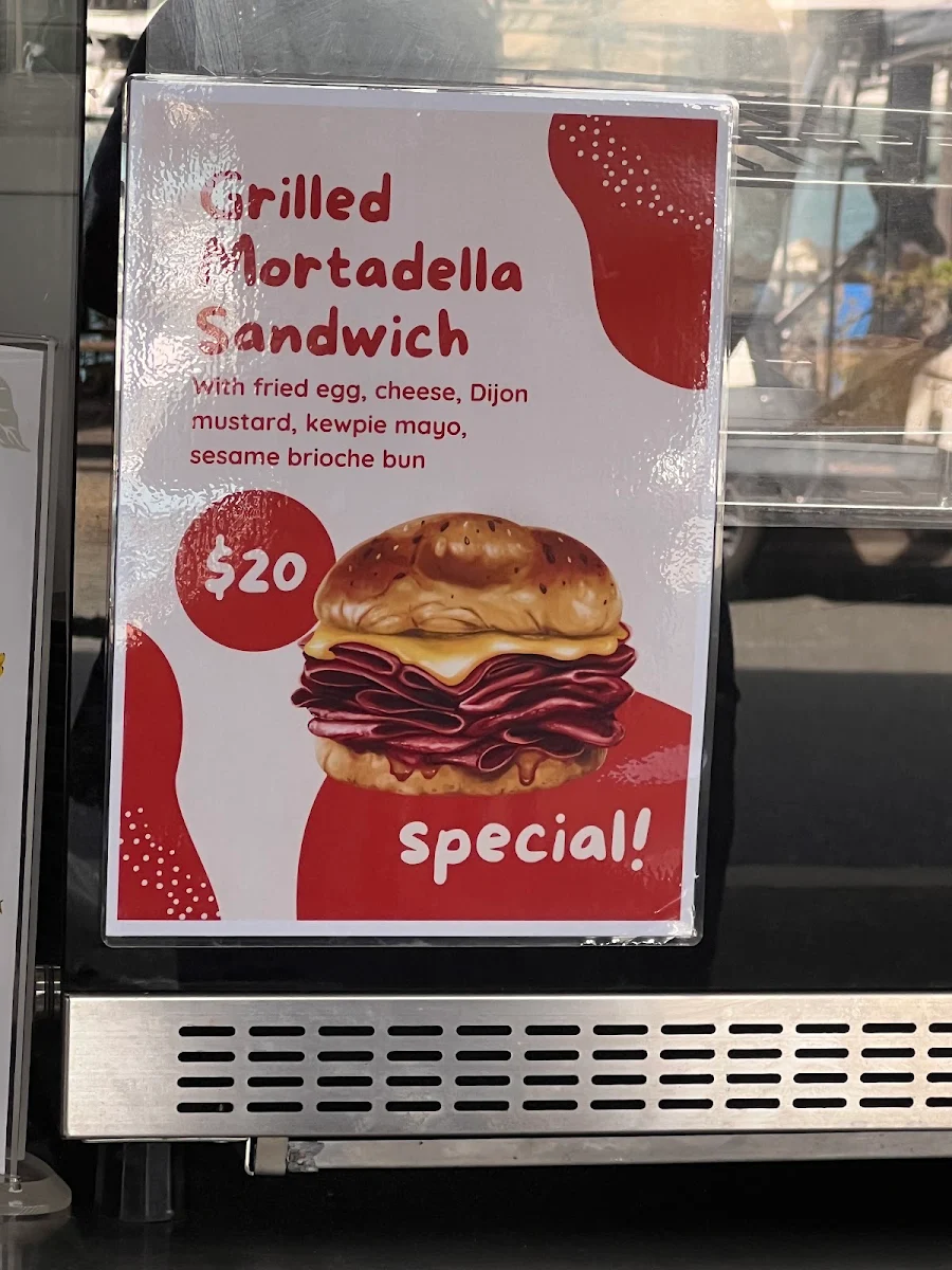 Menu, Marina Cafe