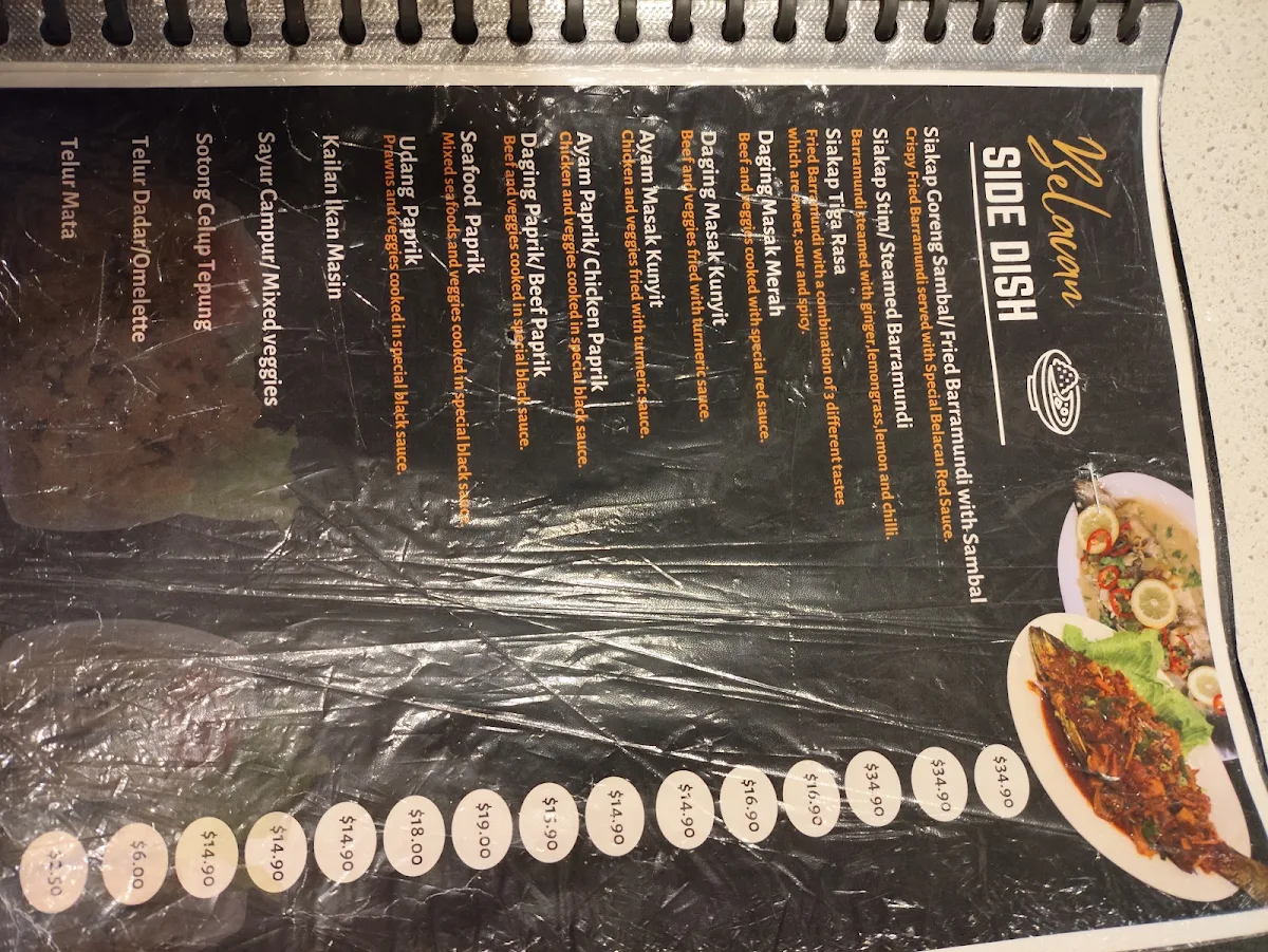 Menu, Taste of Borneo by Belacan
