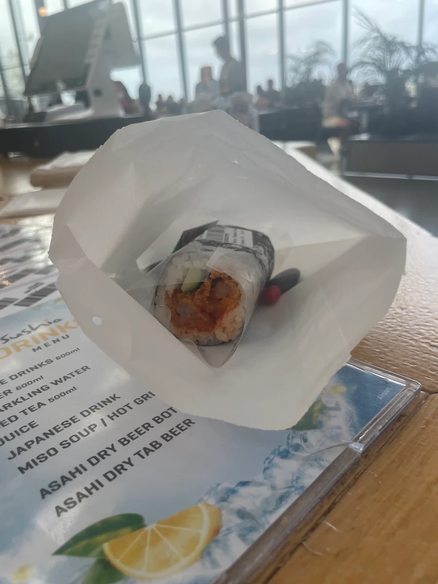 Menu, Sushia (Sydney Int' Airport)