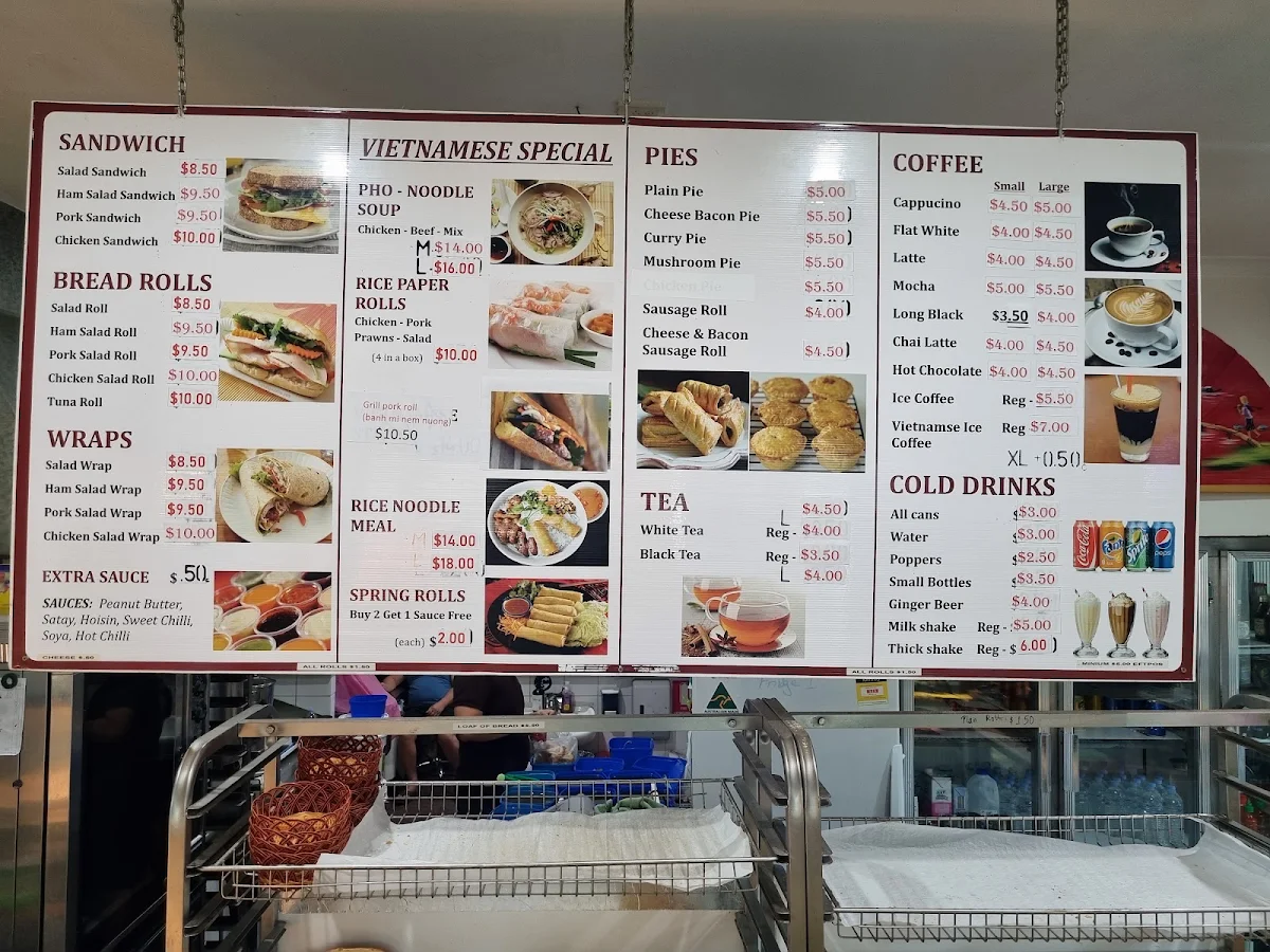 Menu, J&M Bake Cafe