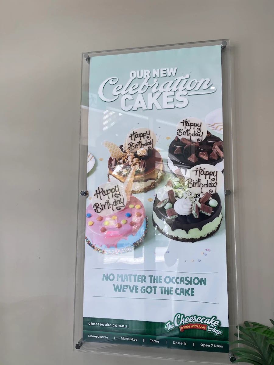 Menu, The Cheesecake Shop Forest Lake