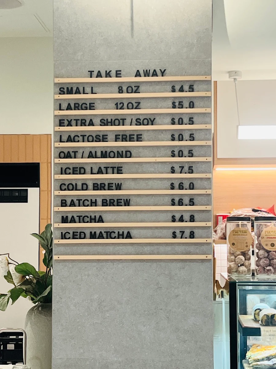 Menu, Capp Espresso - Castlereagh