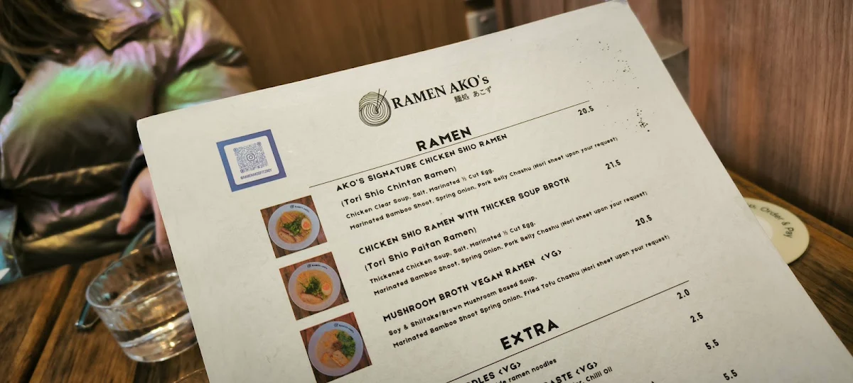 Menu, RAMEN AKO’s
