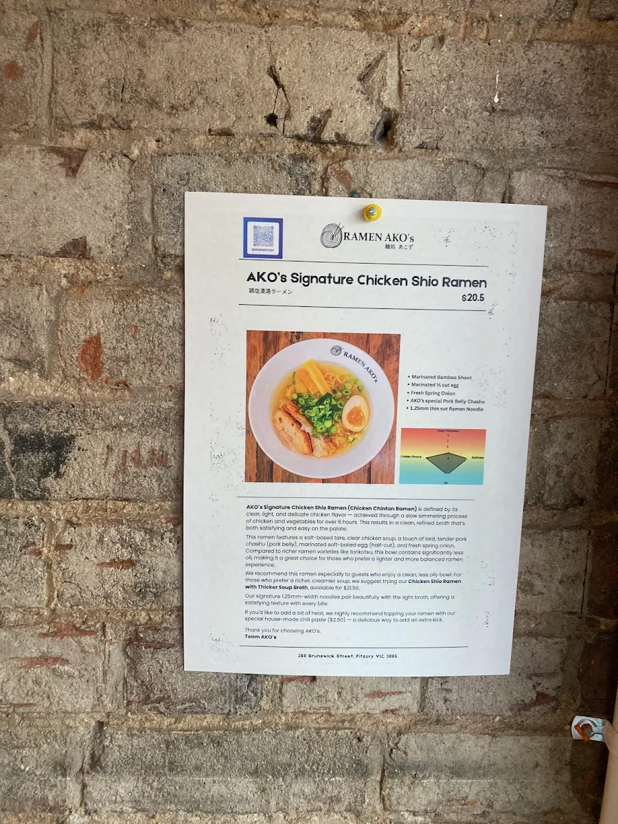 Menu, RAMEN AKO’s