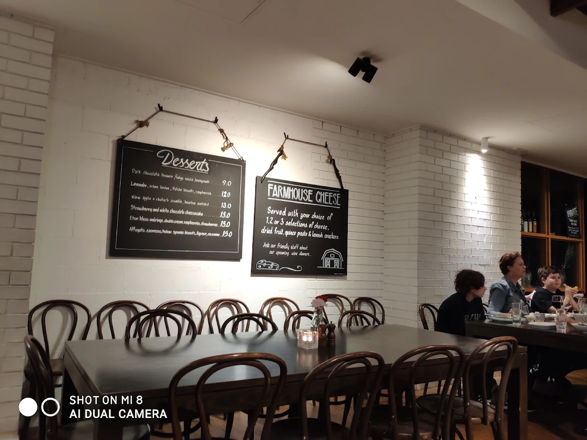 Menu, The Kenmore