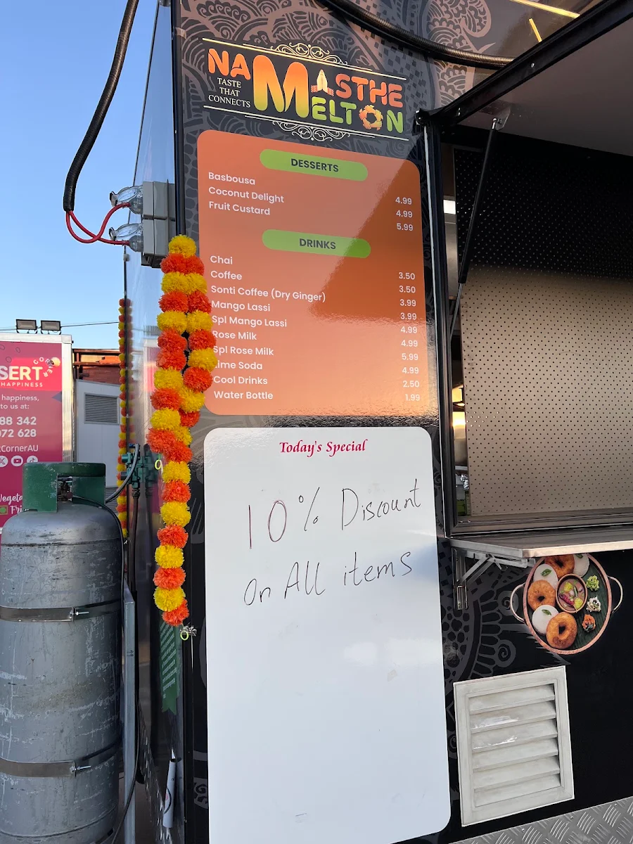 Menu, Namasthe Melton
