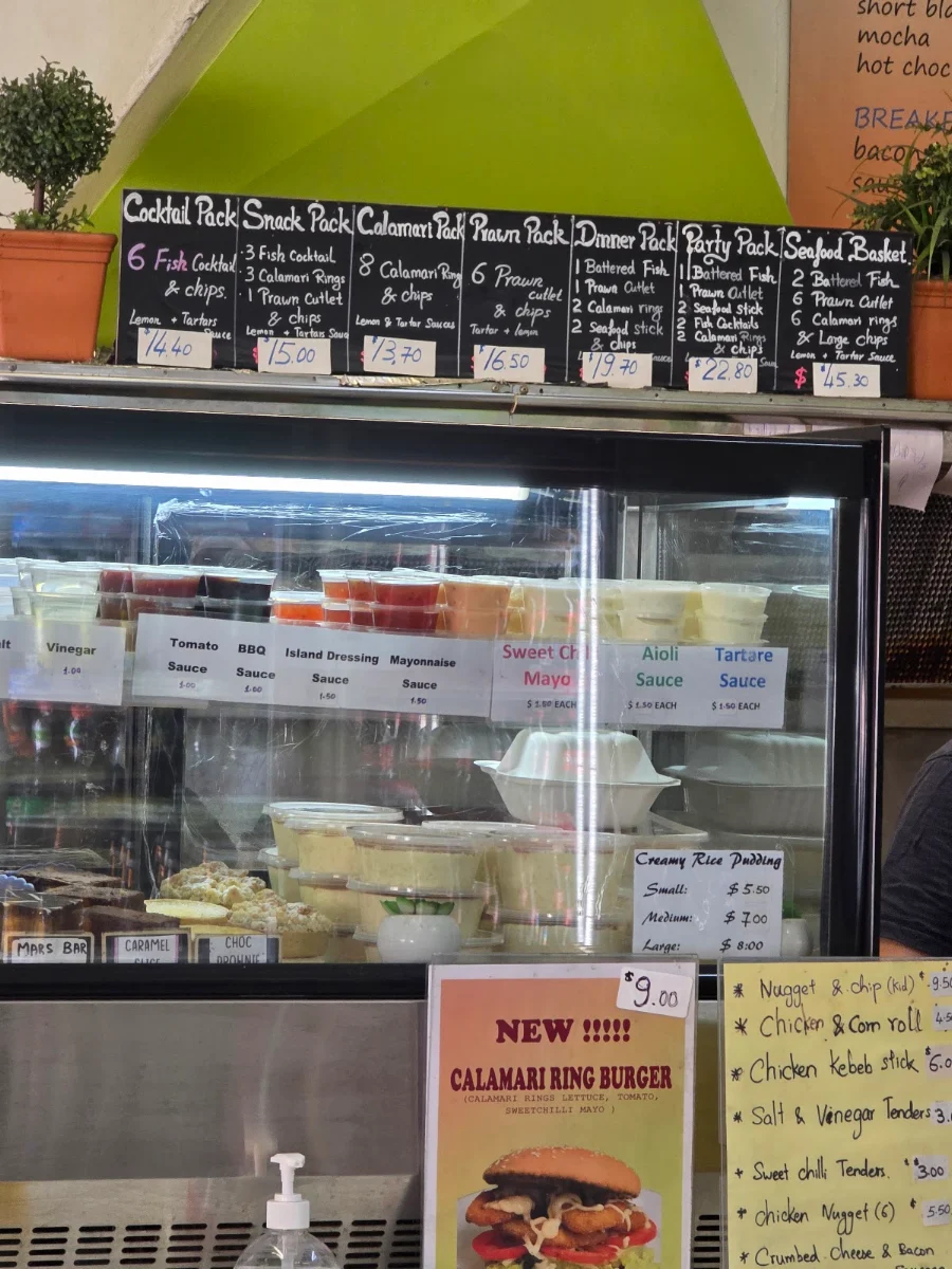 Menu, Arthur's Takeaway
