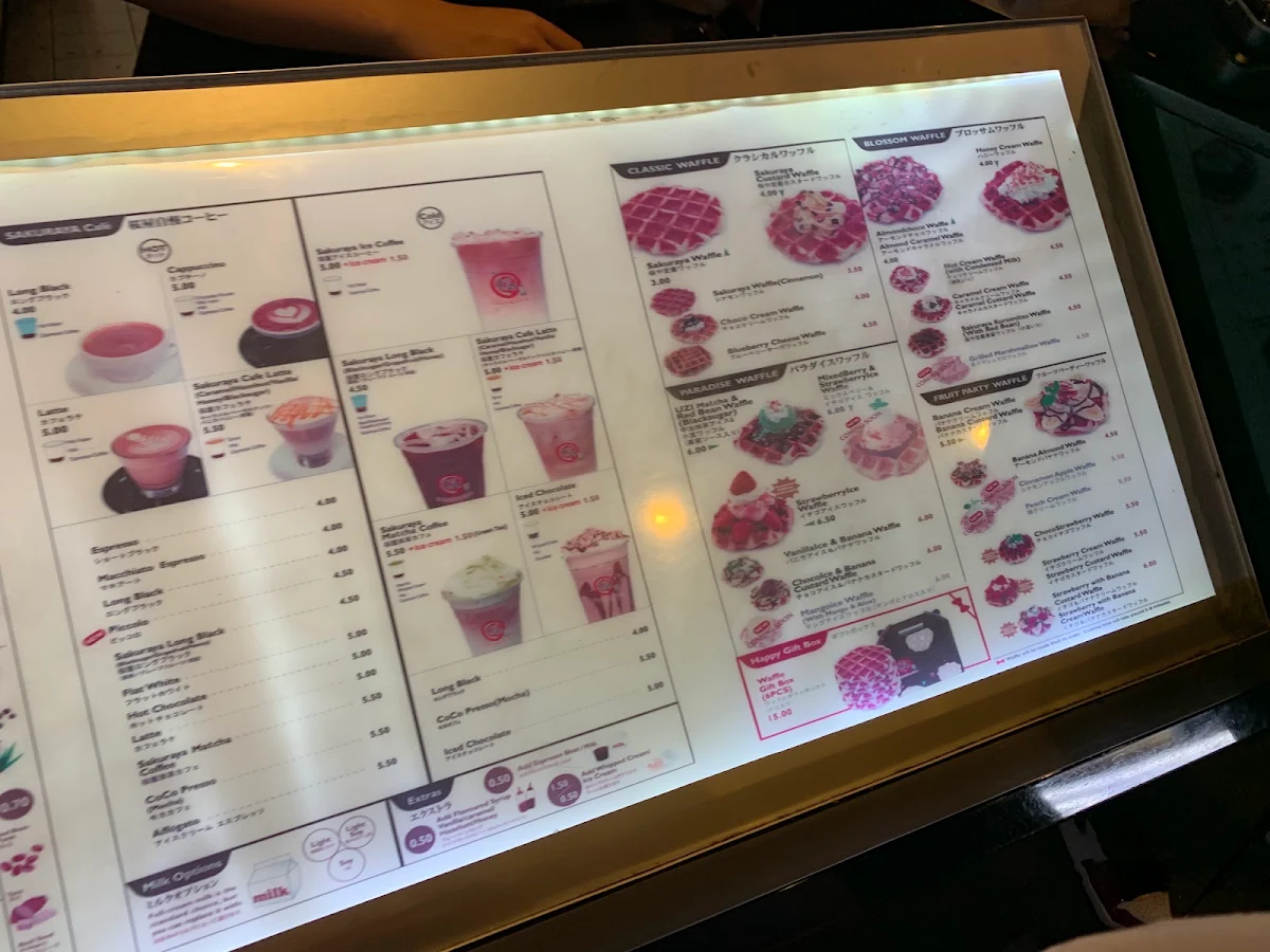 Menu, Sakuraya
