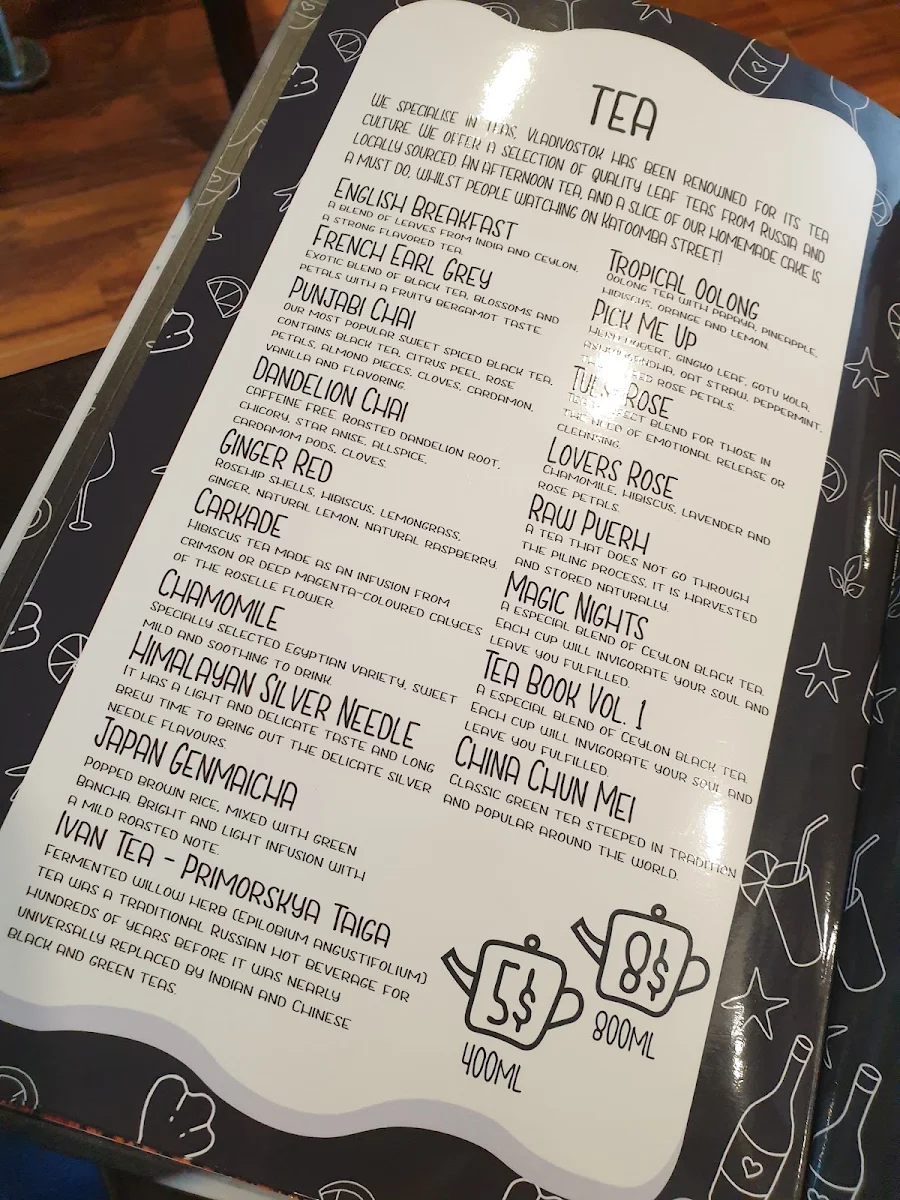 Menu, Shamora