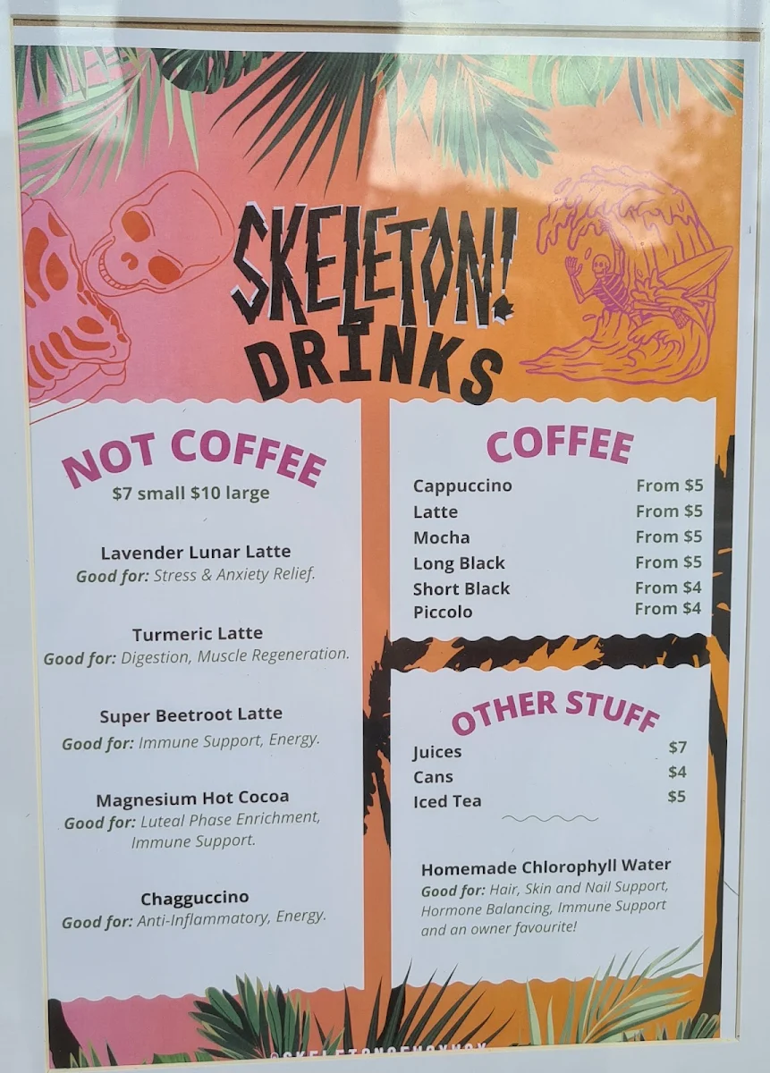 Menu, Skeleton!