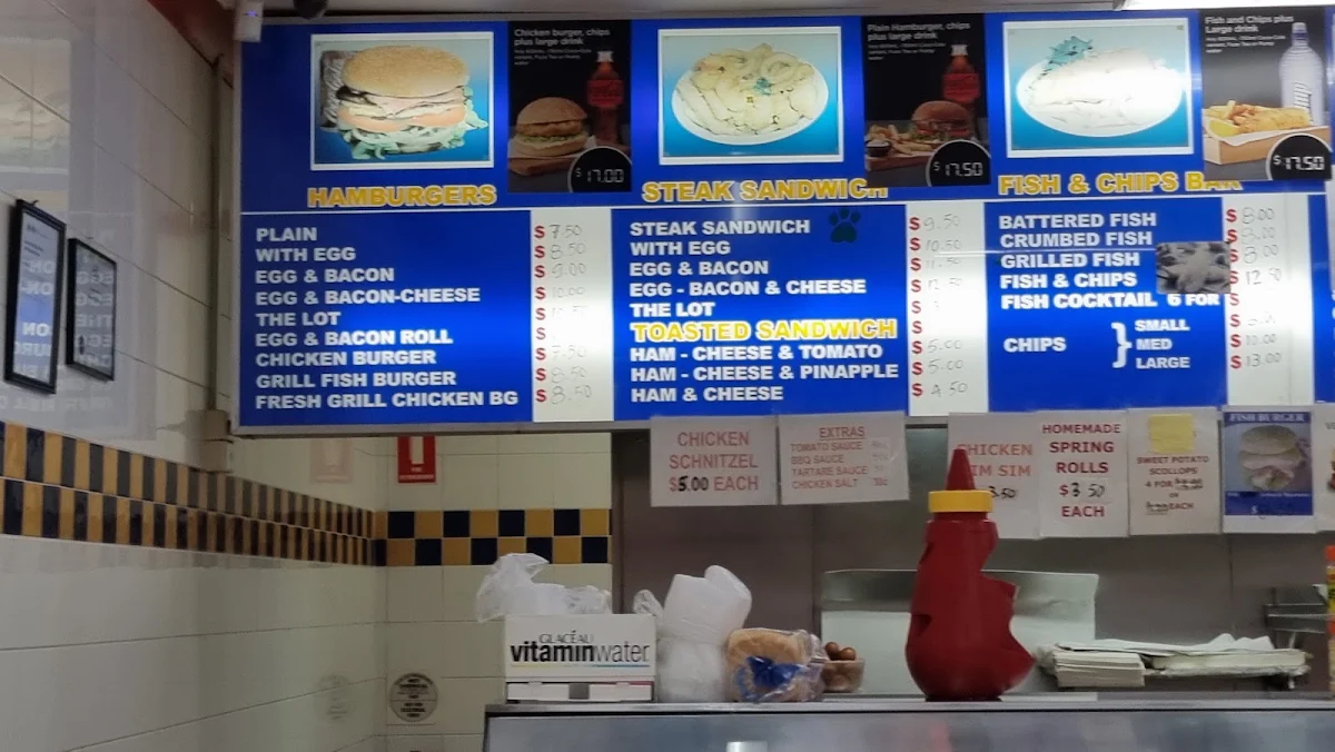 Menu, Lithgow Take Away