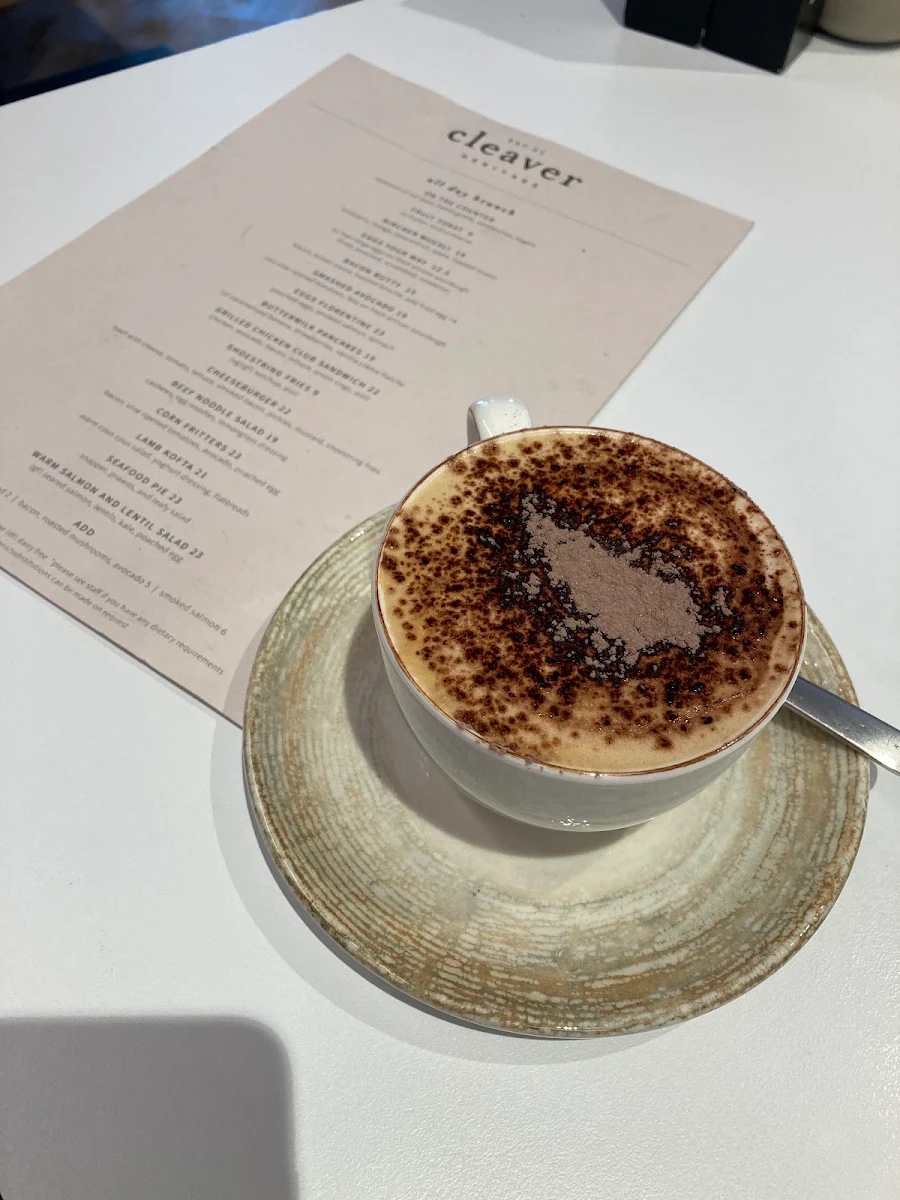 Menu, Cleaver Heritage Cafe