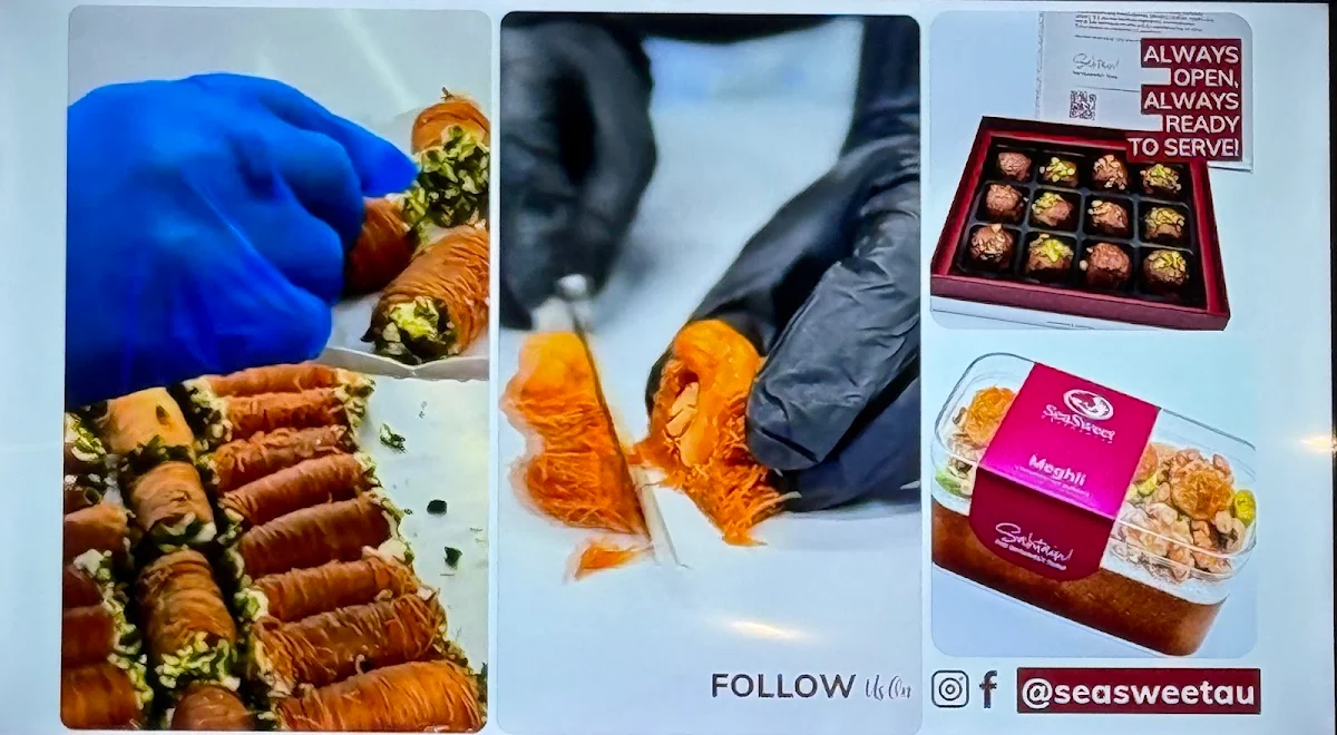 Menu, SeaSweet Patisserie
