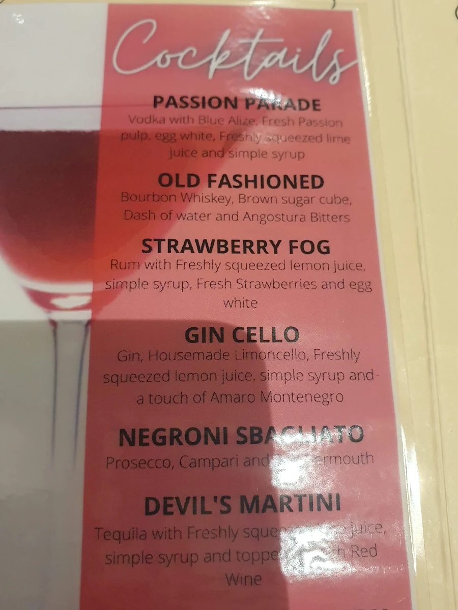 Menu, Secrets By The Parade