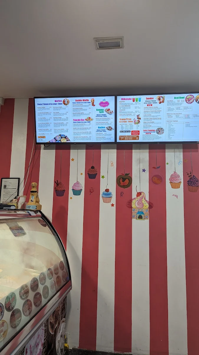 Menu, Addy & Harry's Dessert Bar
