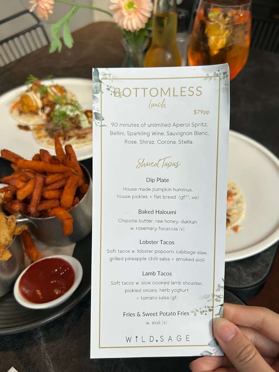 Menu, Wild Sage