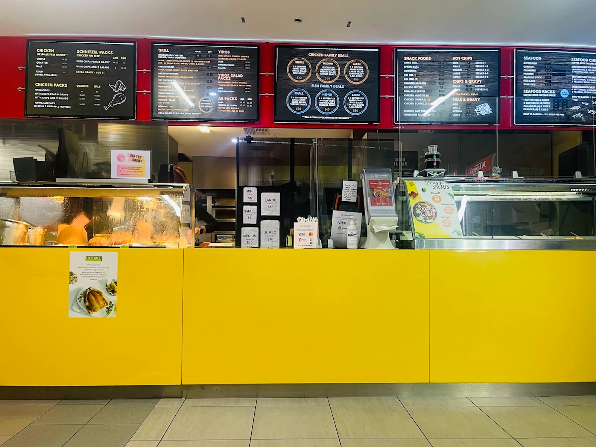 Menu, Chicken & Seafood on Churchill