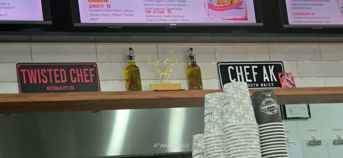 Menu, Twisted Chef