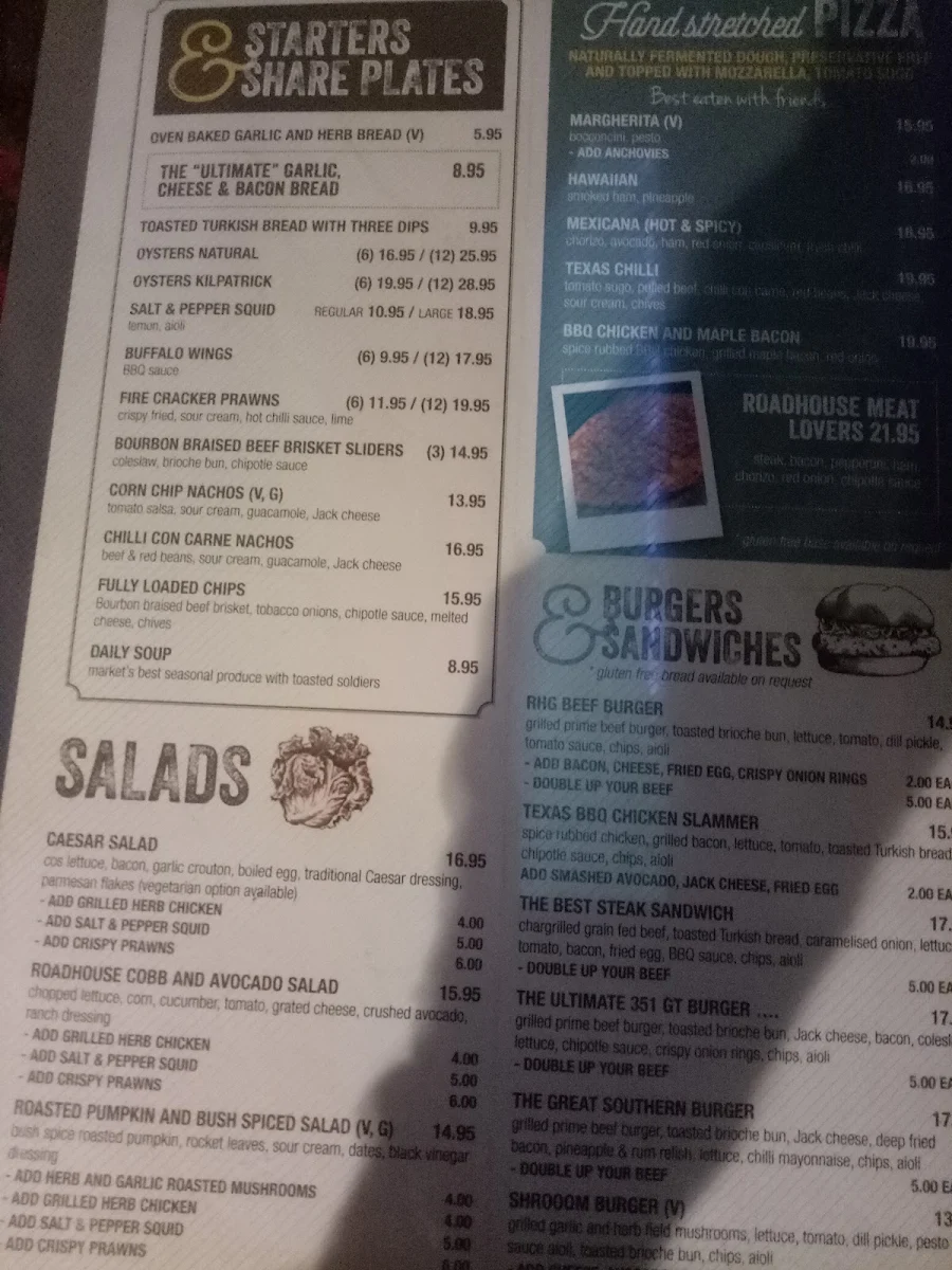 Menu, Waterloo Station Hotel