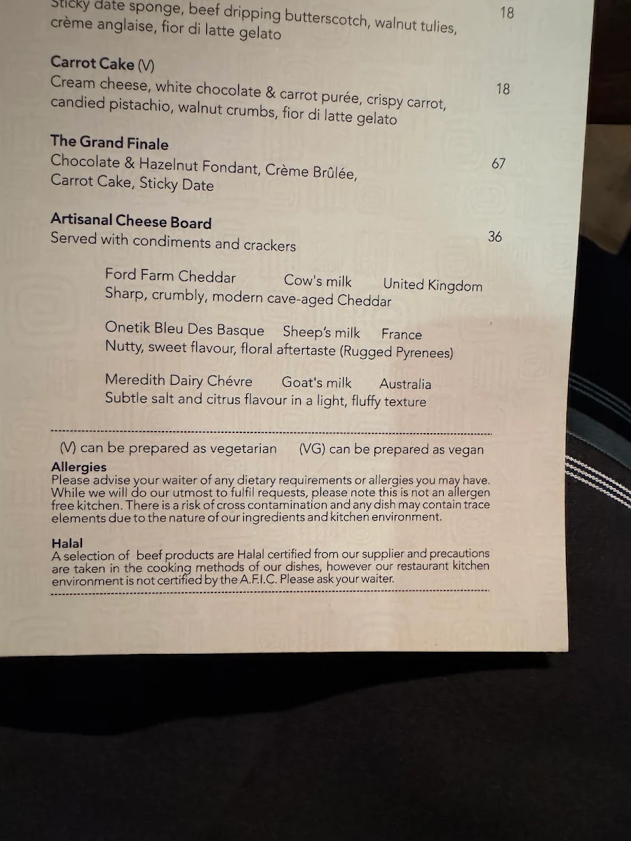 Menu, The Meat & Wine Co Parramatta