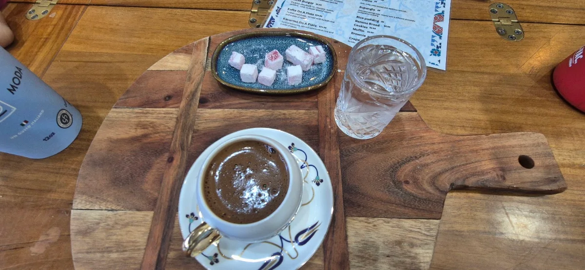 Menu, Turkuaz cafe Auburn