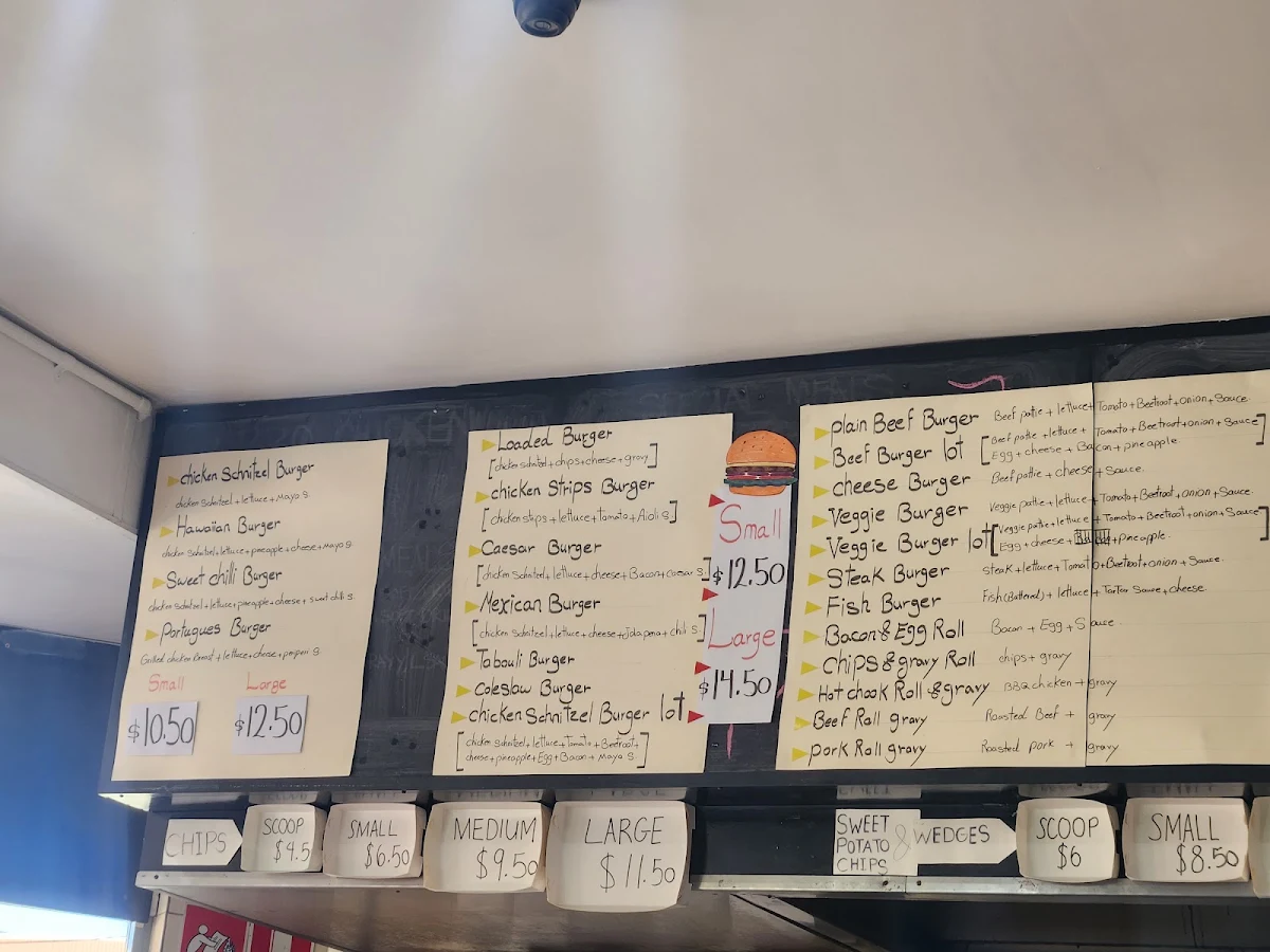 Menu, Big Birdz