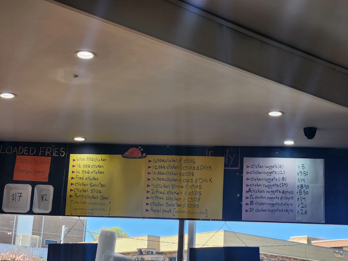 Menu, Big Birdz