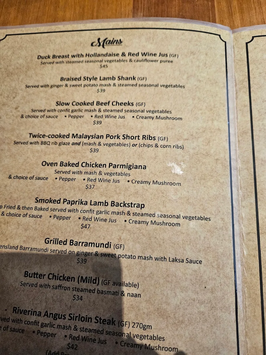 Menu, Fusion128