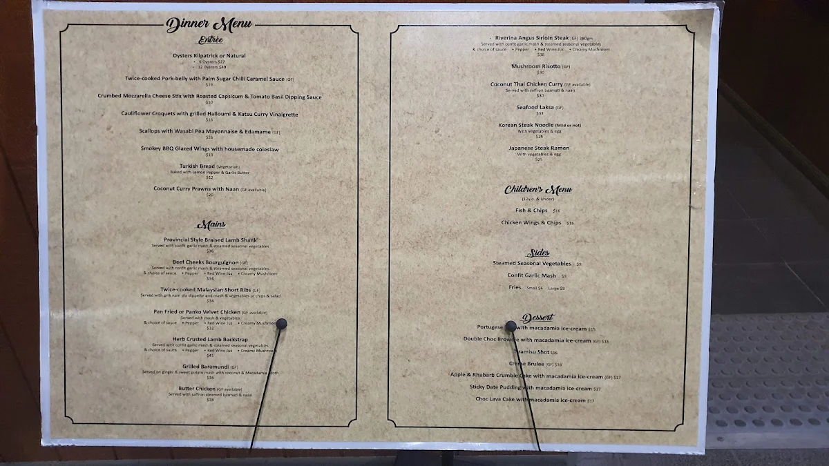 Menu, Fusion128