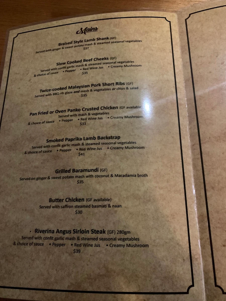 Menu, Fusion128