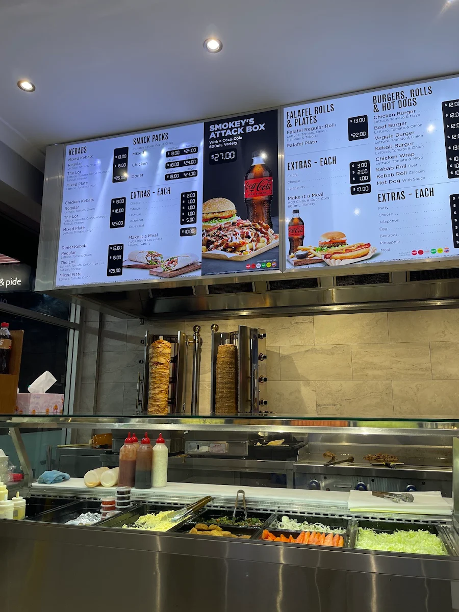 Menu, Smokey's Kebabs