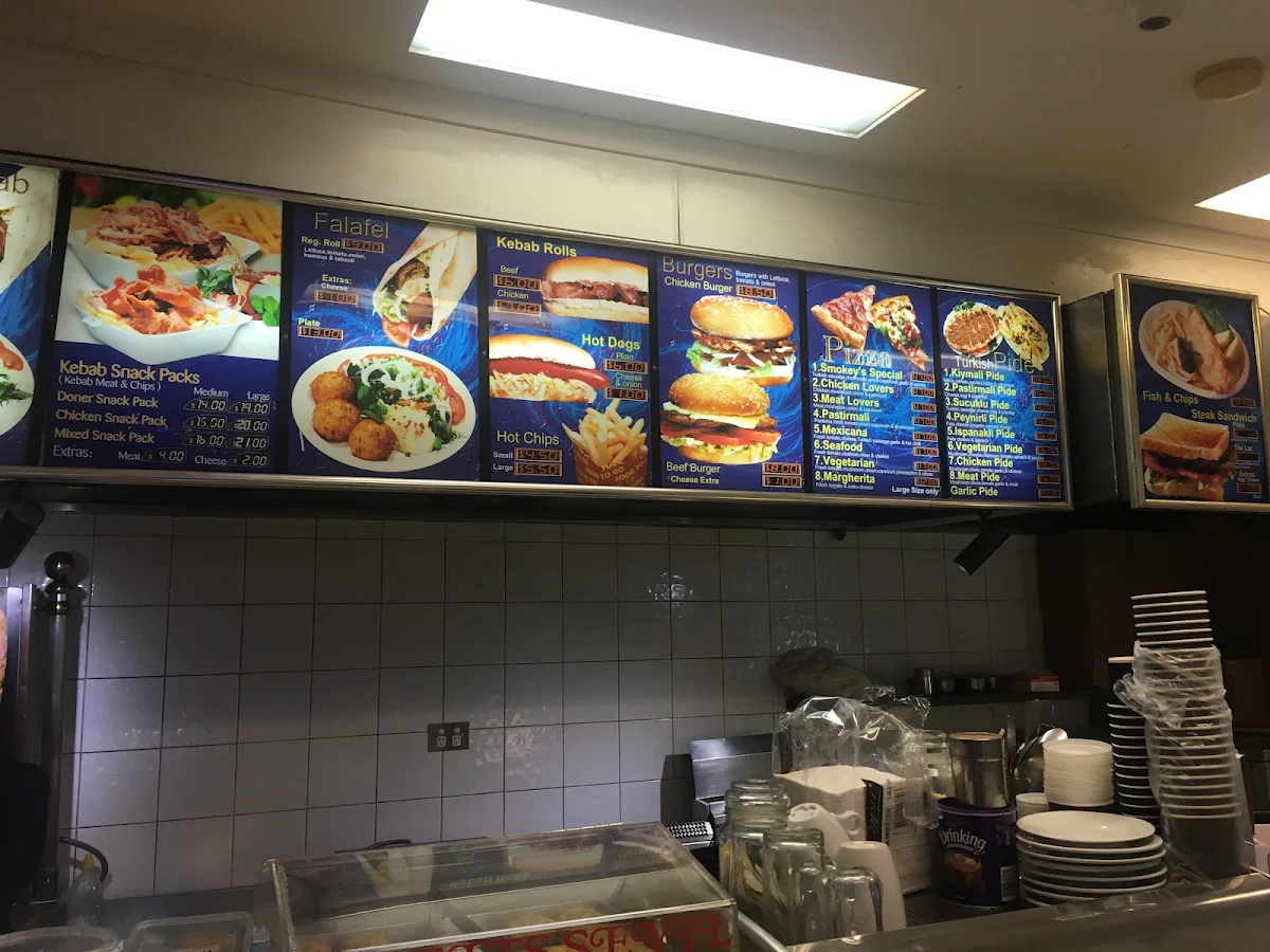 Menu, Smokey's Kebabs