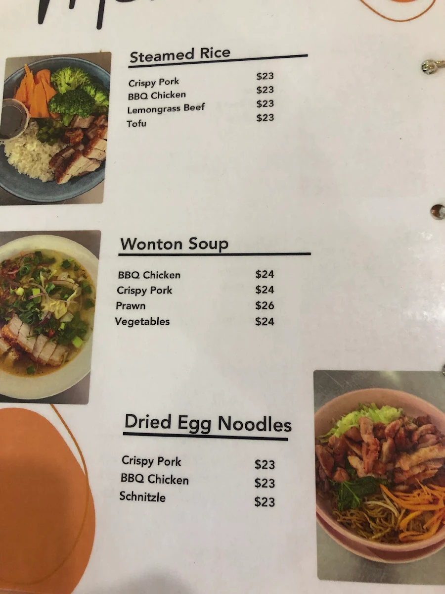 Menu, Pho Home