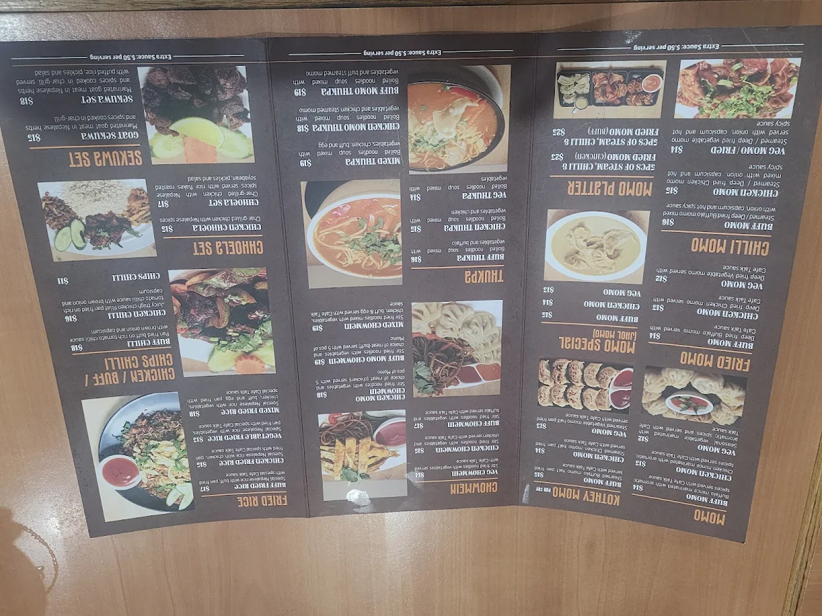 Menu, Cafe Talk Campsie