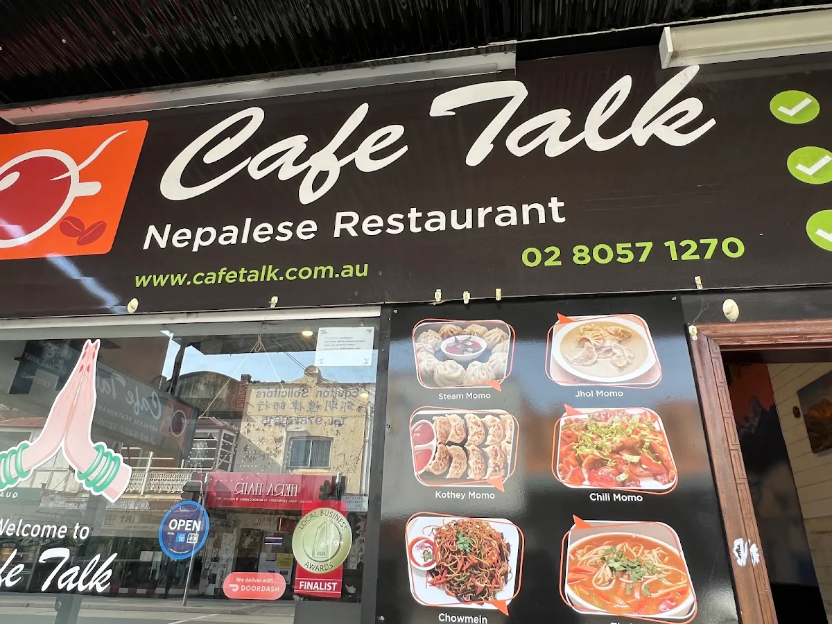 Menu, Cafe Talk Campsie