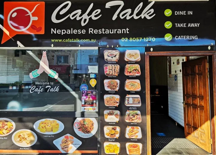 Menu, Cafe Talk Campsie
