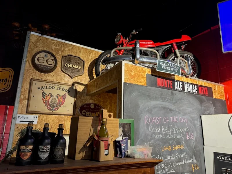 Menu, Monte Ale House and Drive Thru
