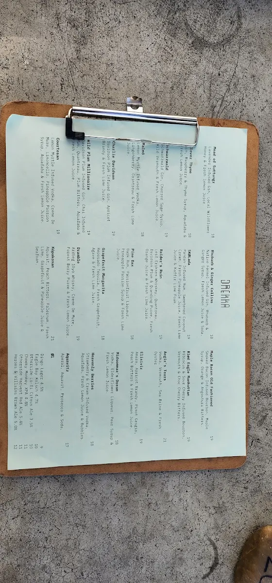 Menu, SKØL